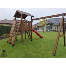 2# PREMIUM extra nagy játszótér (150x150cm), 2 állásos hintaállvánnyal