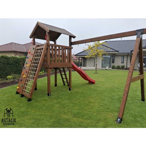 2# PREMIUM extra nagy játszótér (150x150cm), 2 állásos hintaállvánnyal